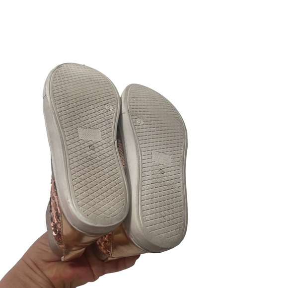 Capelli Rose Gold Glitter Hi Top Sneakers Size 3 - Picture 6 of 6